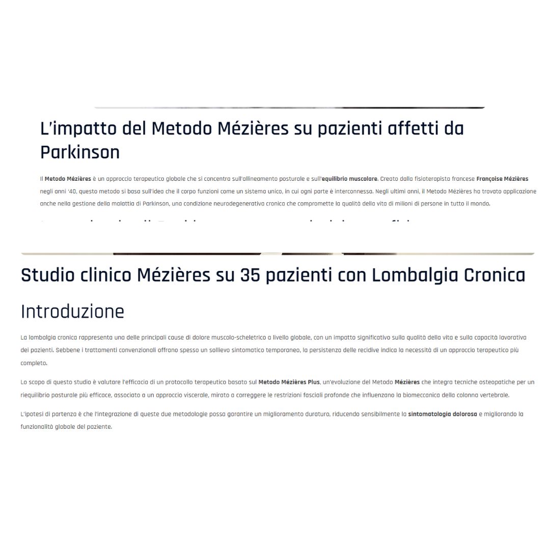 Tecniche Mézières e lavoro posturale